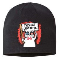 This Cat Lady Votes President Election Vote Sustainable Beanie