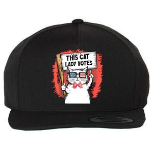 This Cat Lady Votes President Election Vote Wool Snapback Cap