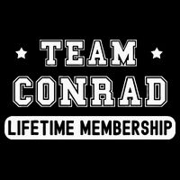 Team Conrad Lifetime Membership Funny Family Last Name Full-Length Apron With Pockets