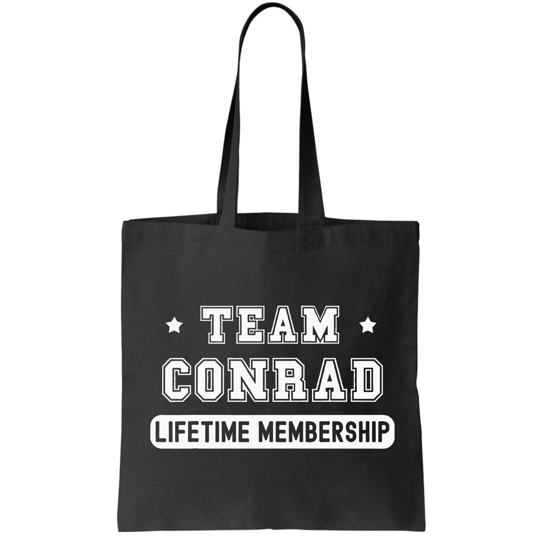 Team Conrad Lifetime Membership Funny Family Last Name Bag