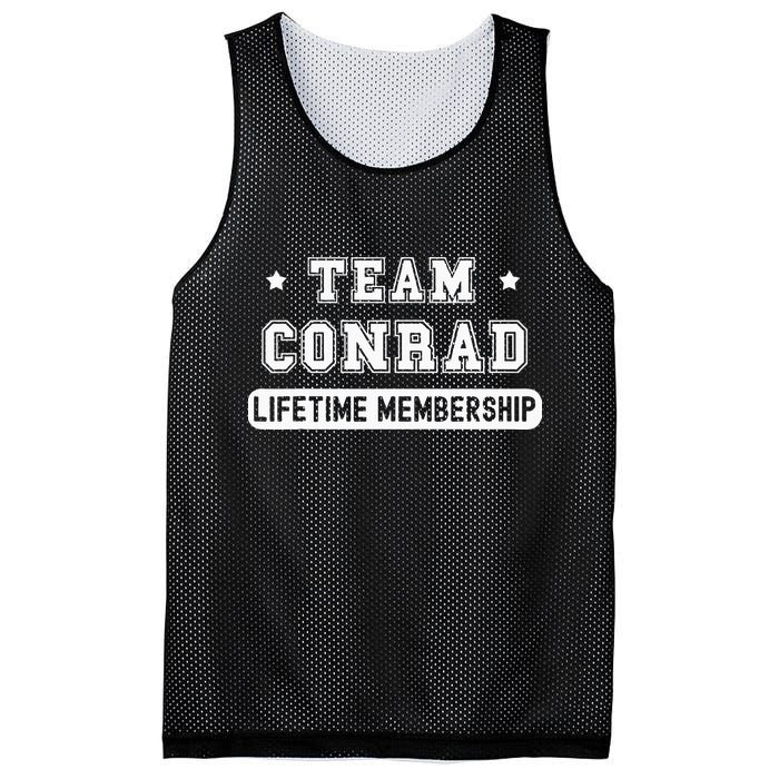 Team Conrad Lifetime Membership Funny Family Last Name Mesh Reversible Basketball Jersey Tank