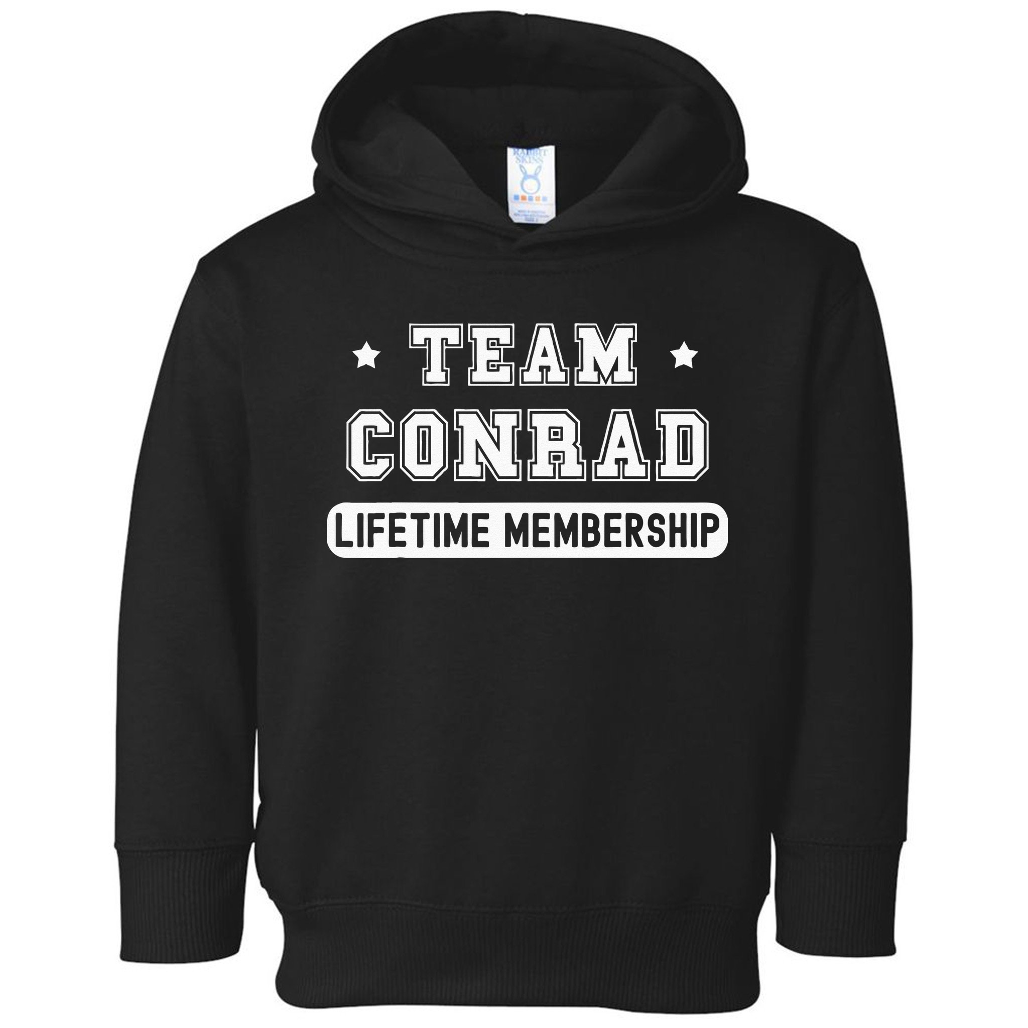 Team Conrad Lifetime Membership Funny Family Last Name Toddler Hoodie