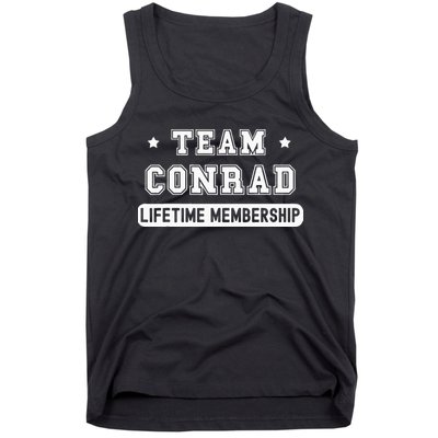 Team Conrad Lifetime Membership Funny Family Last Name Tank Top