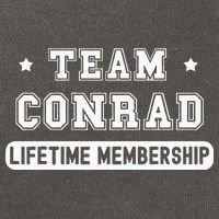 Team Conrad Lifetime Membership Funny Family Last Name Cotton Canvas Backpack