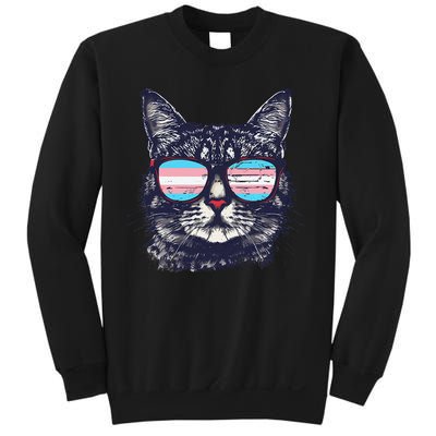 Transgender Cat LGBT Transsexual Flag Trans Transsexuality Sweatshirt