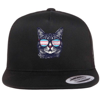 Transgender Cat LGBT Transsexual Flag Trans Transsexuality Flatbill Hat