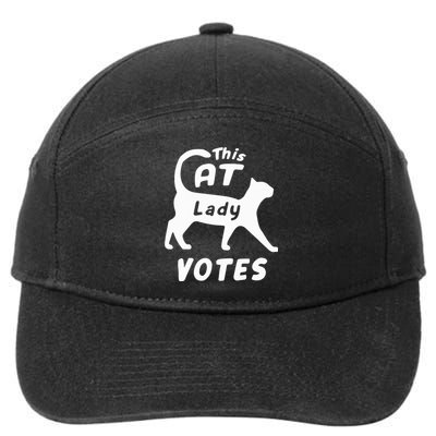 This Cat Lady Votes 7-Panel Snapback Hat