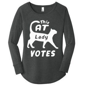 This Cat Lady Votes Women's Perfect Tri Tunic Long Sleeve Shirt