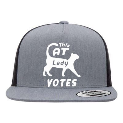 This Cat Lady Votes Flat Bill Trucker Hat