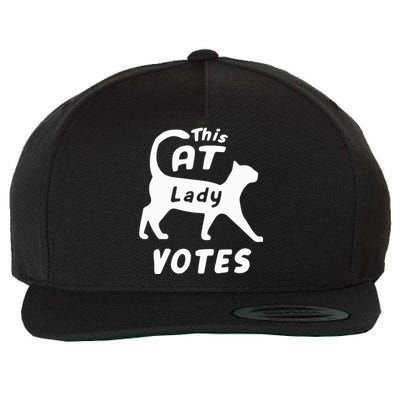 This Cat Lady Votes Wool Snapback Cap