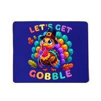 Thanksgiving Colourful Little Turkey Let S Get Gobble Cute Gift Mousepad