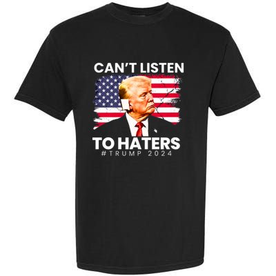 Trump Cant Listen To Haters Ear Bandage 2024 Garment-Dyed Heavyweight T-Shirt