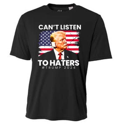 Trump Cant Listen To Haters Ear Bandage 2024 Cooling Performance Crew T-Shirt