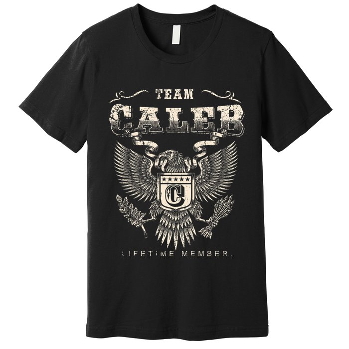 Team Caleb Lifetime Member Caleb Name Premium T-Shirt