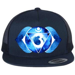 Throat Chakra Lotus Dala Yoga Namaste Cute Gift Flat Bill Trucker Hat