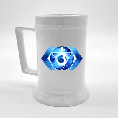 Throat Chakra Lotus Dala Yoga Namaste Cute Gift Beer Stein