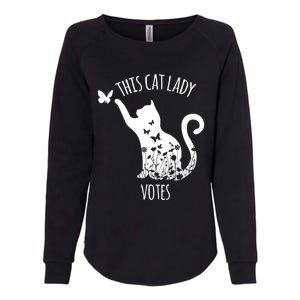 This Cat Lady Votes Ladies Is Voting Kamala Womens California Wash Sweatshirt