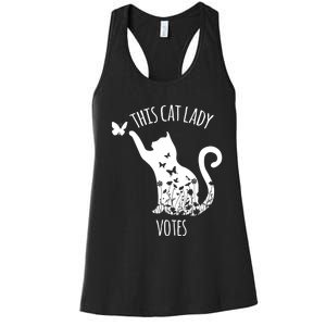 This Cat Lady Votes Ladies Is Voting Kamala Women's Racerback Tank