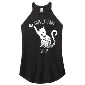 This Cat Lady Votes Ladies Is Voting Kamala Women's Perfect Tri Rocker Tank