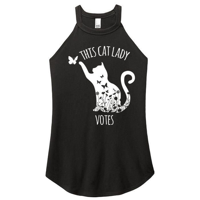 This Cat Lady Votes Ladies Is Voting Kamala Women's Perfect Tri Rocker Tank