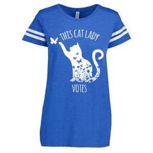 This Cat Lady Votes Ladies Is Voting Kamala Enza Ladies Jersey Football T-Shirt