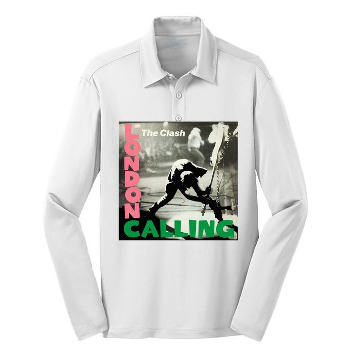 The C.L.A.S.H London Calling Silk Touch Performance Long Sleeve Polo