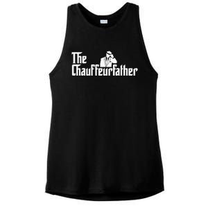 The Chauffeurfather Limousine Personal Driver Chauffeur Ladies PosiCharge Tri-Blend Wicking Tank