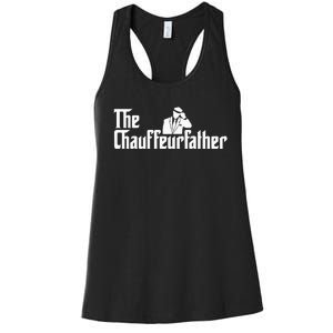 The Chauffeurfather Limousine Personal Driver Chauffeur Women's Racerback Tank