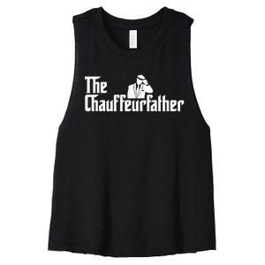 The Chauffeurfather Limousine Personal Driver Chauffeur Women's Racerback Cropped Tank