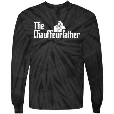 The Chauffeurfather Limousine Personal Driver Chauffeur Tie-Dye Long Sleeve Shirt