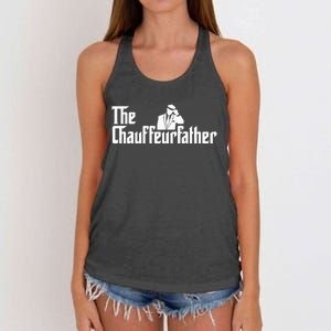 The Chauffeurfather Limousine Personal Driver Chauffeur Women's Knotted Racerback Tank