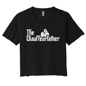 The Chauffeurfather Limousine Personal Driver Chauffeur Women's Crop Top Tee