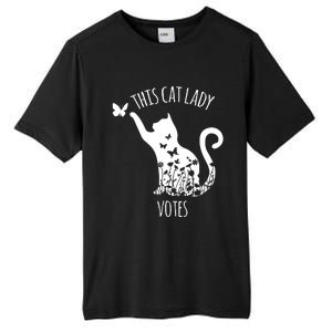 This Cat Lady Votes Ladies Is Voting Kamala Tall Fusion ChromaSoft Performance T-Shirt