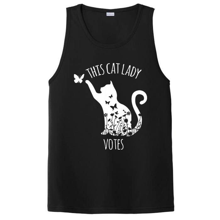 This Cat Lady Votes Ladies Is Voting Kamala PosiCharge Competitor Tank