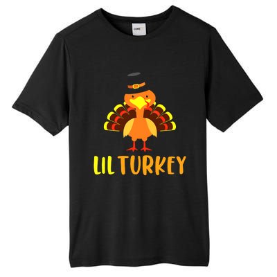 Thanksgiving Cute Lil Turkey Toddler Boys Thanksgiving Tall Fusion ChromaSoft Performance T-Shirt