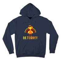 Thanksgiving Cute Lil Turkey Toddler Boys Thanksgiving Hoodie