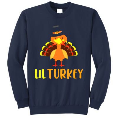 Thanksgiving Cute Lil Turkey Toddler Boys Thanksgiving Sweatshirt