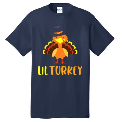 Thanksgiving Cute Lil Turkey Toddler Boys Thanksgiving Tall T-Shirt