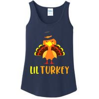 Thanksgiving Cute Lil Turkey Toddler Boys Thanksgiving Ladies Essential Tank