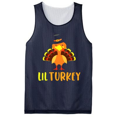 Thanksgiving Cute Lil Turkey Toddler Boys Thanksgiving Mesh Reversible Basketball Jersey Tank