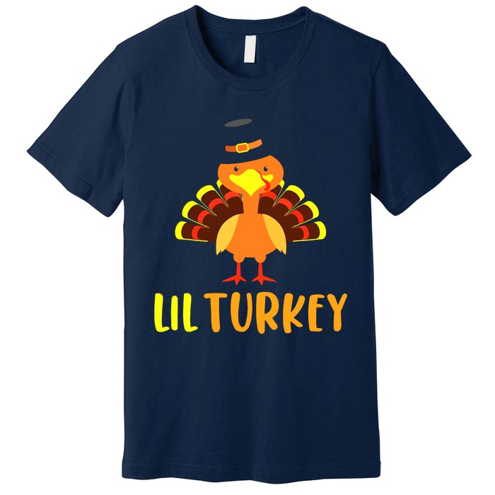 Thanksgiving Cute Lil Turkey Toddler Boys Thanksgiving Premium T-Shirt