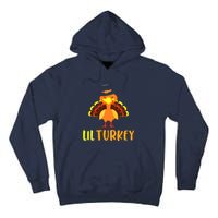 Thanksgiving Cute Lil Turkey Toddler Boys Thanksgiving Tall Hoodie