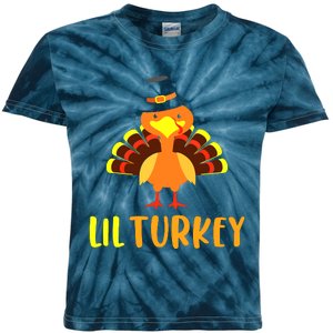 Thanksgiving Cute Lil Turkey Toddler Boys Thanksgiving Kids Tie-Dye T-Shirt