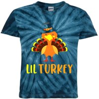 Thanksgiving Cute Lil Turkey Toddler Boys Thanksgiving Kids Tie-Dye T-Shirt