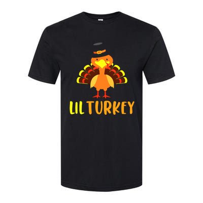 Thanksgiving Cute Lil Turkey Toddler Boys Thanksgiving Softstyle CVC T-Shirt