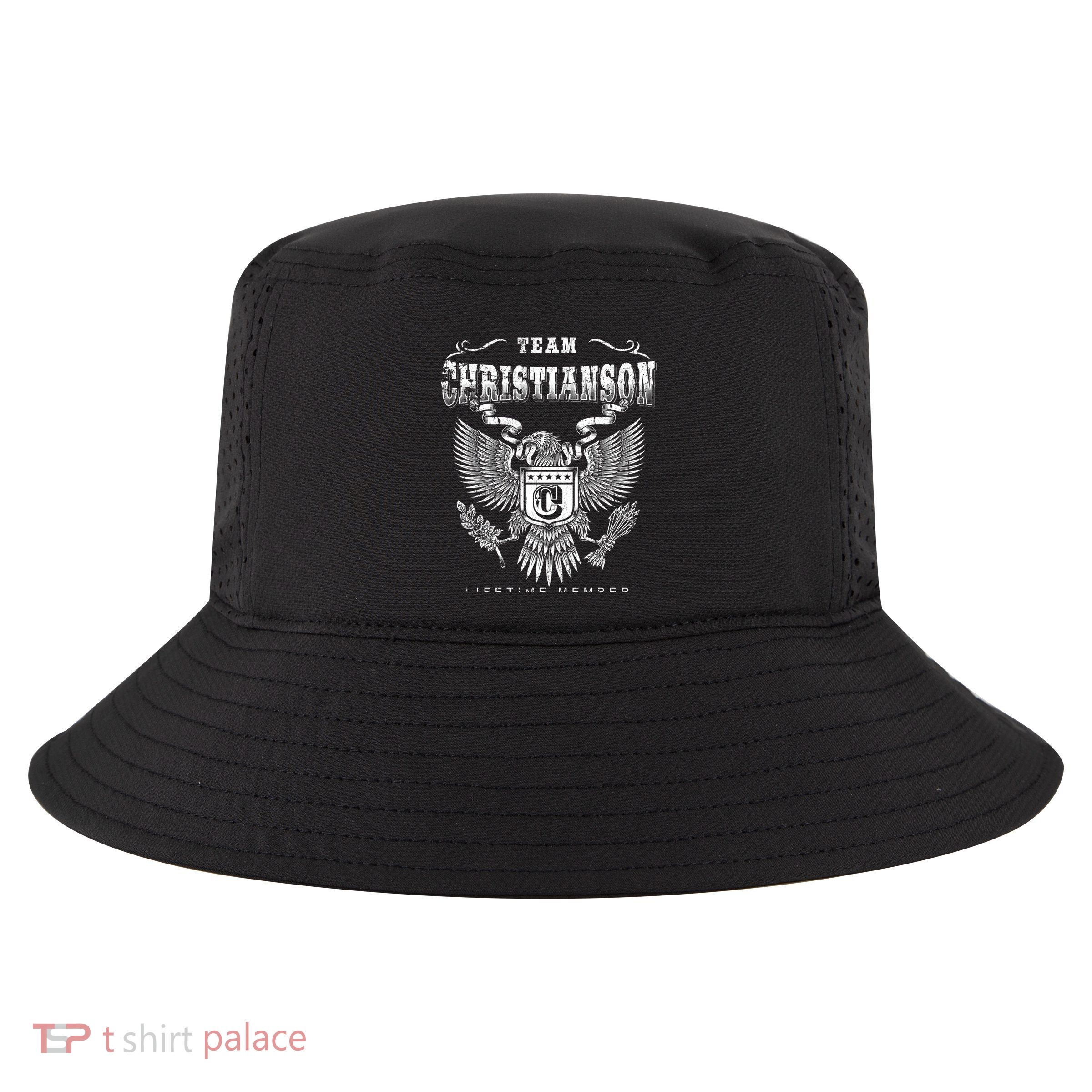 Team Christianson Lifetime Member Last Name Gift Cool Comfort Performance Bucket Hat