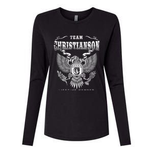 Team Christianson Lifetime Member Last Name Gift Womens Cotton Relaxed Long Sleeve T-Shirt