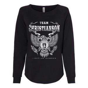 Team Christianson Lifetime Member Last Name Gift Womens California Wash Sweatshirt