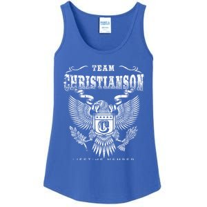 Team Christianson Lifetime Member Last Name Gift Ladies Essential Tank