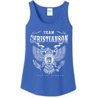 Team Christianson Lifetime Member Last Name Gift Ladies Essential Tank